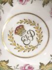 Paragon green leaf Cup Saucer Commemorate Visit of Princess Elizabeth to Canada