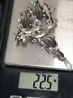 Vintage triple Dolphin sterling sterling 925 link bracelet 8" long