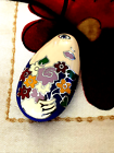 Menegatti Sterling Silver Women with flower Enamel Pendant Picasso Modern Art