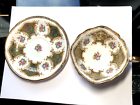 Paragon square share green gold flowers Cup Saucer fine bone China